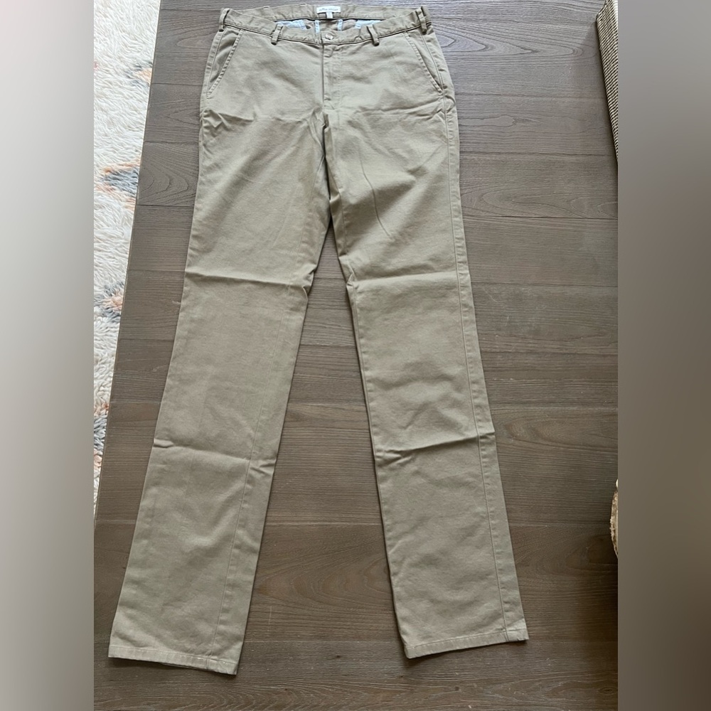 Peter Millar Khaki Flat Front Pant